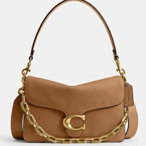 NWT ✅ Coach Soft Chain Tabby Shoulder Bag CY919 in HONEY BROWN ⭐ NWT